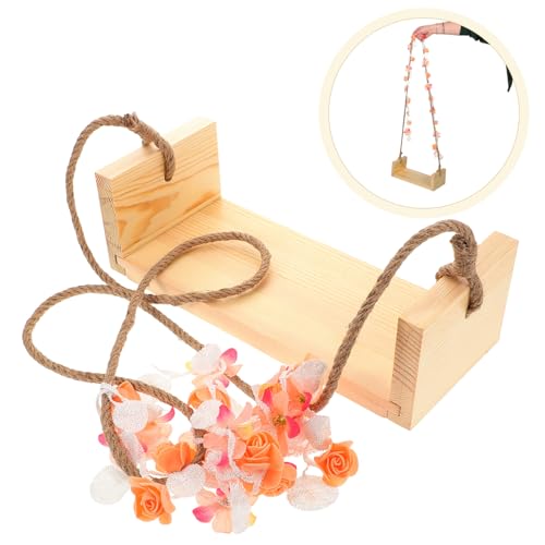 Wooden Swing Prop for Newborn Photography