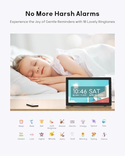 101 Inch Digital Clock with Date Day and Custom Schedules