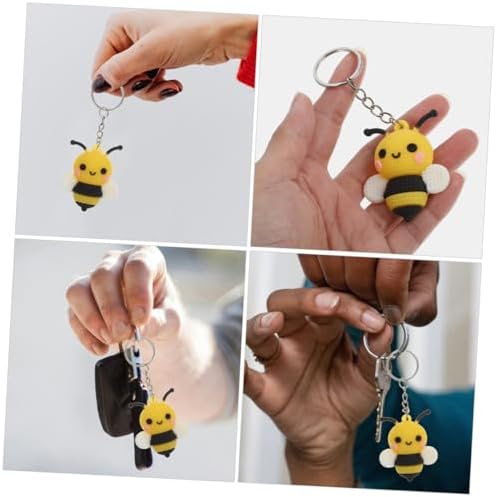 Cute Bee Keychain Backpack Keyring Party Favor