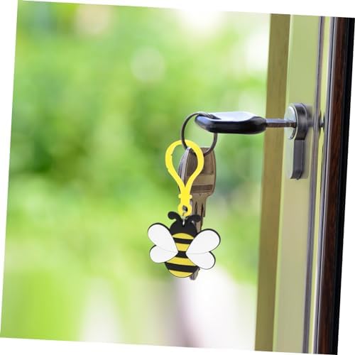 FAVOMOTO 12pcs Cute Bee Charm Keychain Pack for Women