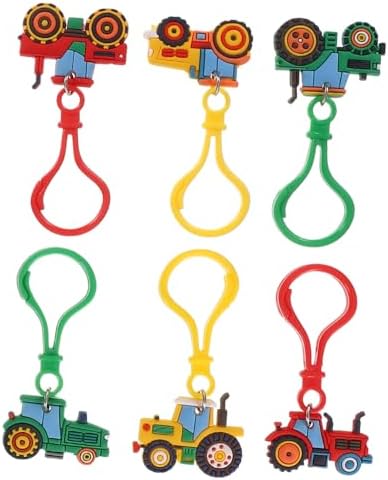 BESPORTBLE 6pcs Farm Tractor Keychains for Boys Girls