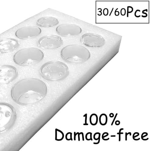 GOLDEAL 30 PCS Clear Glass Tea Light Holders