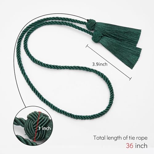 NICEEC 4 Pack Double-Ended Tassel Curtain Tiebacks