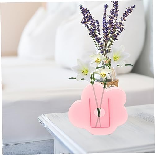 Cabilock Flower Shaped Acrylic Vase for Dried Flowers