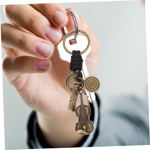 PRETYZOOM Retro Violin Keychain for Music Lovers