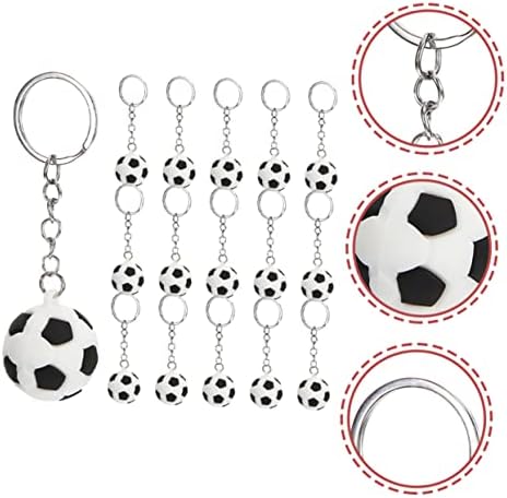16pcs Creative Soccer Keychains for Backpacks and Sports