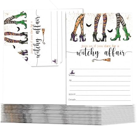 Witchy Fun Invitations with Envelopes - 25 Pack