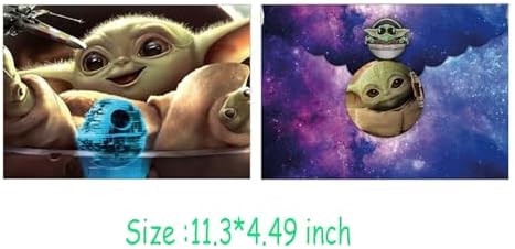 24 Pcs Baby Yoda Birthday Decorations with Invitations