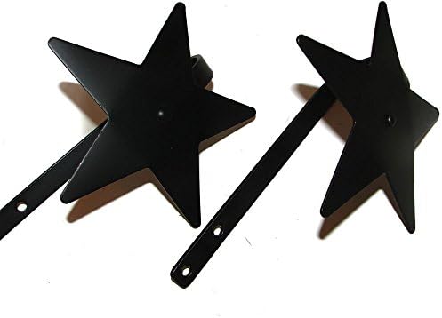 Curtain Tiebacks Stars - Amish Wrought Iron Pair