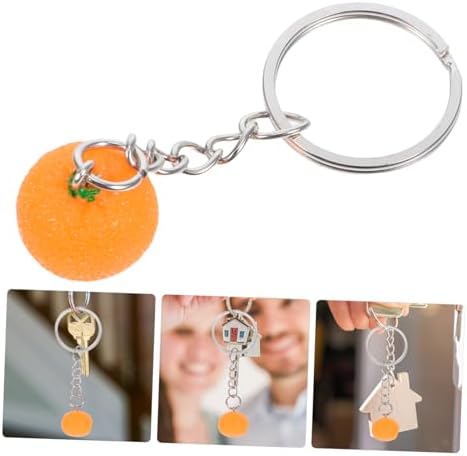 PRETYZOOM 10pcs Orange Keychain Party Favors