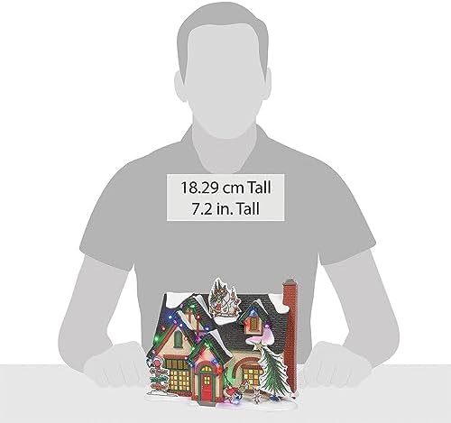 Department 56 Snow Village Grinch House Lit Building Collectible