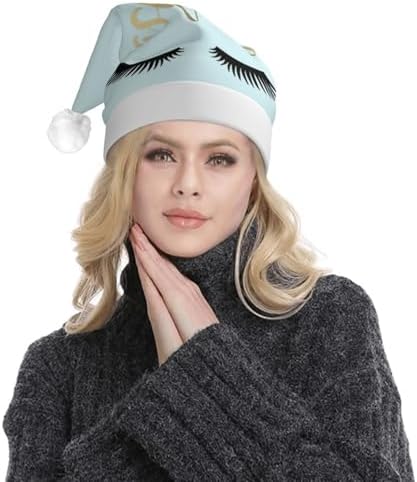 Vibrant Christmas Hat with LED Lights for Adults