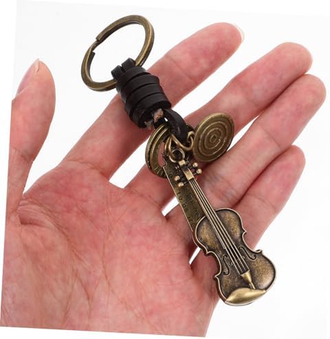 PRETYZOOM Retro Violin Keychain for Music Lovers