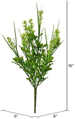 Vickerman Artificial Butterfly Bush 16 Inch 2 Pack