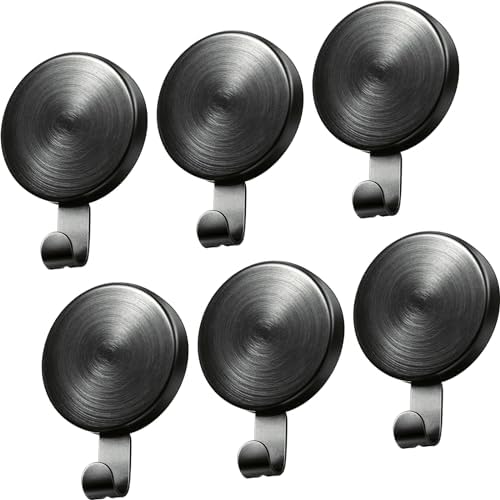 Jetec 6 Pcs Magnetic Hooks for Fridge and Wall