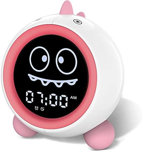 Kids Dinosaur Alarm Clock with Night Light and Sound Machine