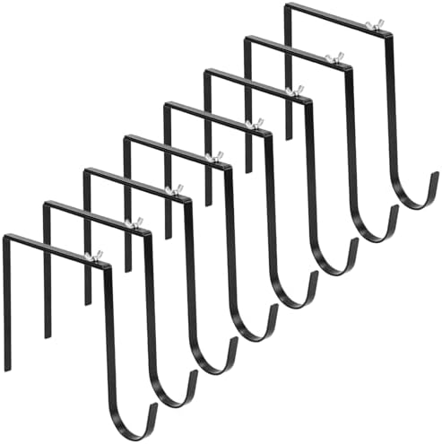 Adjustable Cemetery Wreath Holder Hooks 8-Pack