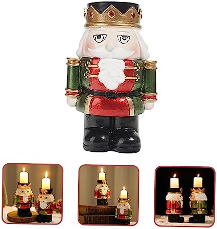Elegant Nutcracker Candle Holder for Christmas Decor