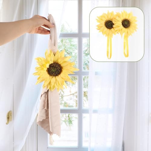 Sunflower Curtain Holdbacks for Summer Windows