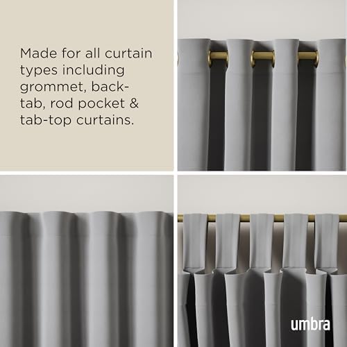 Umbra Cappa Curtain Rod 1 Inch 66 to 120 Inches