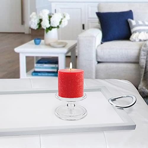 Root Candles Unscented Timberline Pillar Candle Red 3x3-inch