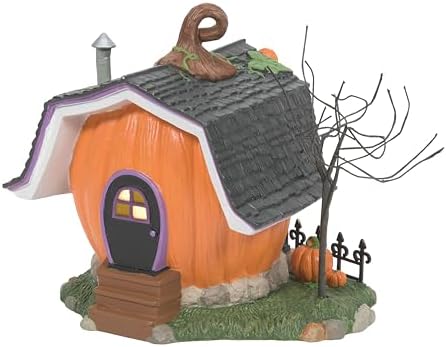 Department 56 Disney Halloween Pumpkin Town Mickey Mouse Carving Studio Lighted Building