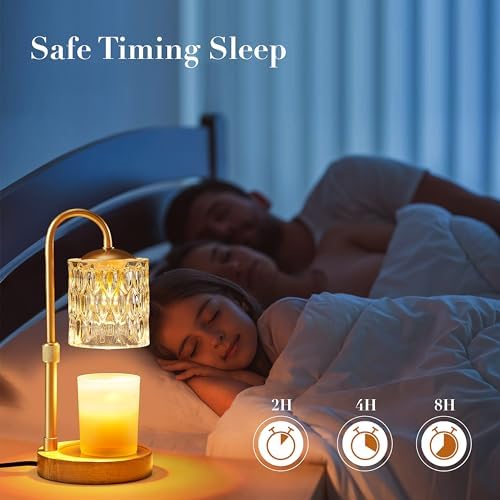 Briever Dimmable Candle Warmer Lamp with Timer and Height Adjustment