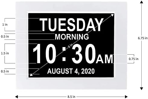 American Lifetime 2025 Large Digital Clock for Seniors