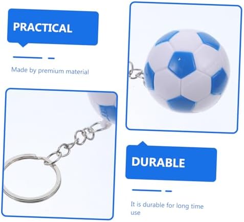 Cabilock 2Pcs Soccer Ball Keychains for Party Favors