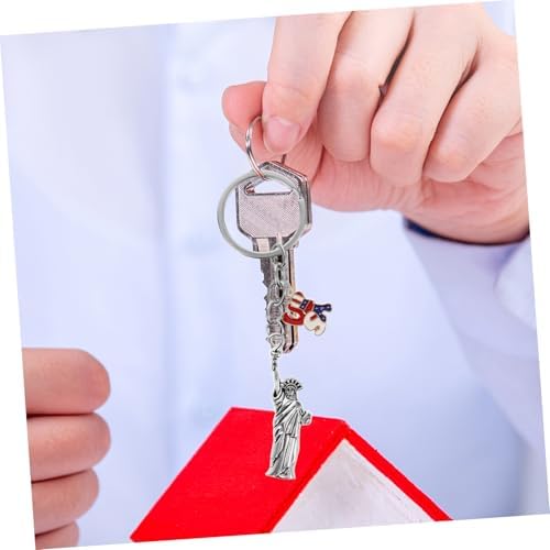 CHILDWEET USA Flag Keychain Pendant Lightweight Travel Souvenir