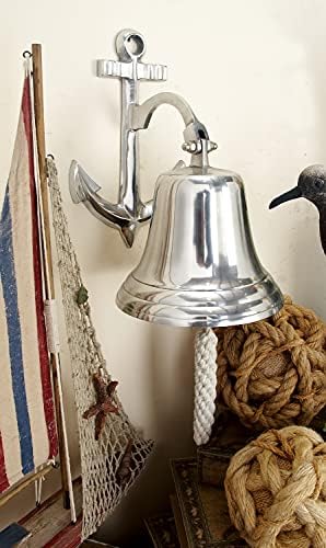 Deco 79 Wall Sculpture with Anchor Backing Silver