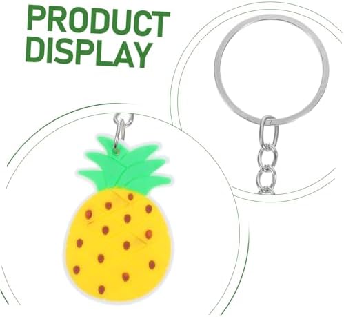 Unomor 12Pcs Pineapple Keychain Charms Summer Party Favors