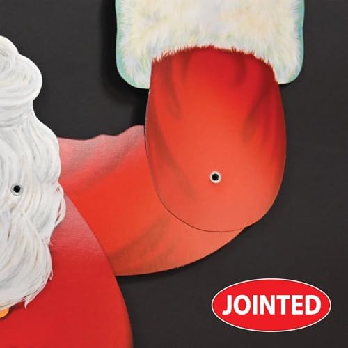 Beistle 2 Pack Jointed Santa Cutout