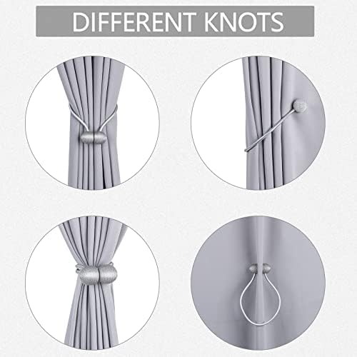 Green Magnetic Curtain Tiebacks 4pcs Holdback Holders