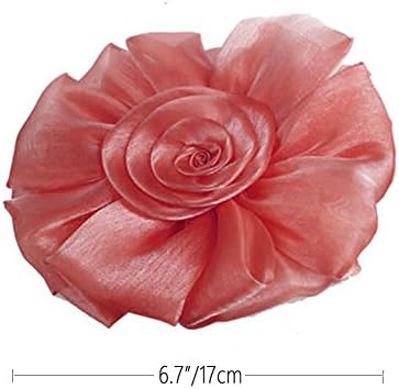 Turbokey 3D Rose Flower Curtain Tieback Holdback Set