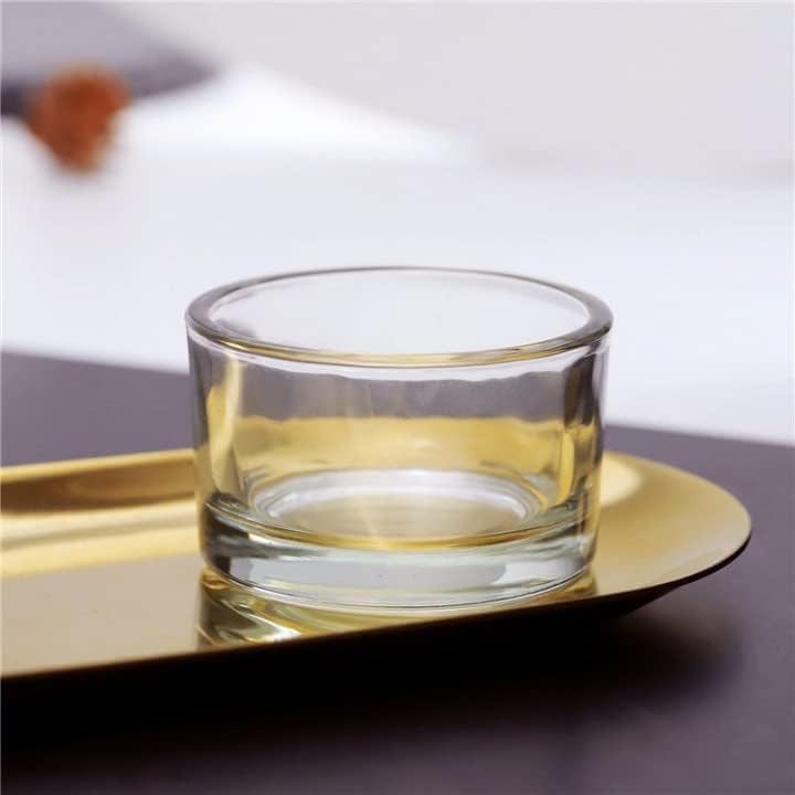 GOLDEAL 30 PCS Clear Glass Tea Light Holders
