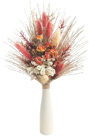 Xins Convey Dried Flower Bouquet with Vase