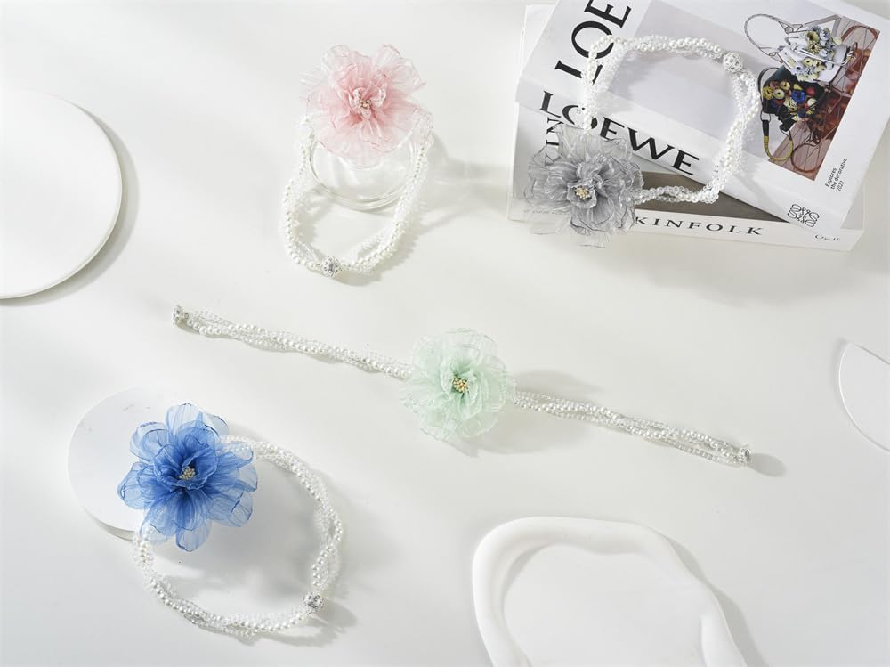 Elegant Pearl Beaded Magnetic Curtain Tiebacks 1 Pair