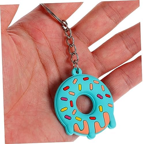 12pcs Cute PVC Donut Keychain Pack