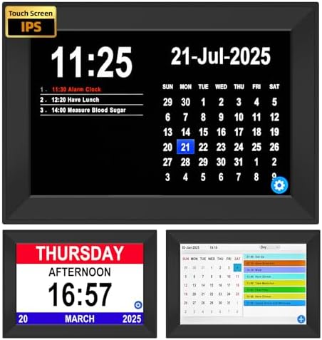 101 Touchscreen Digital Clock with 64 Alarms for Seniors
