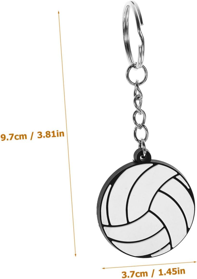 Volleyball Keychain Sports Party Favor Lightweight Keyring for Backpacks