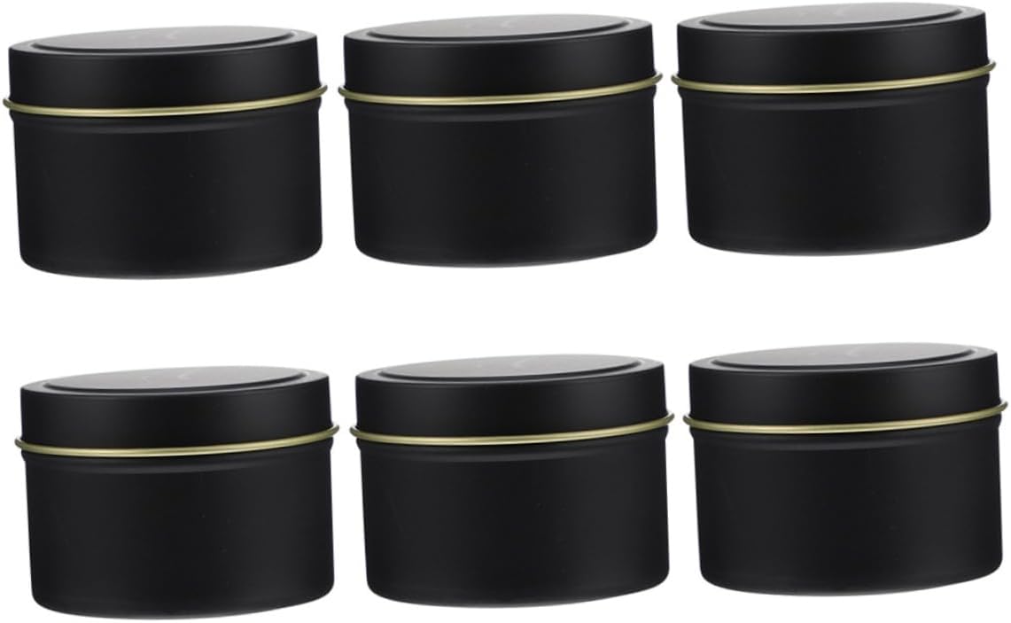 LIFKOME 4oz Iron Candle Tins with Lids for DIY Crafting