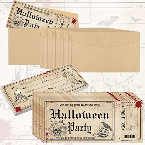 Geelin Halloween Party Invitations 30 Pcs with Envelopes