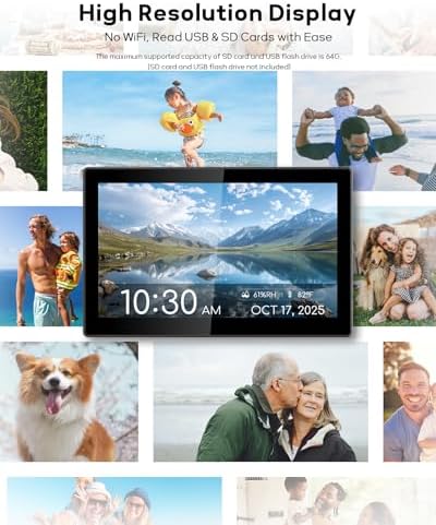 101 Inch Digital Clock with Date Day and Custom Schedules