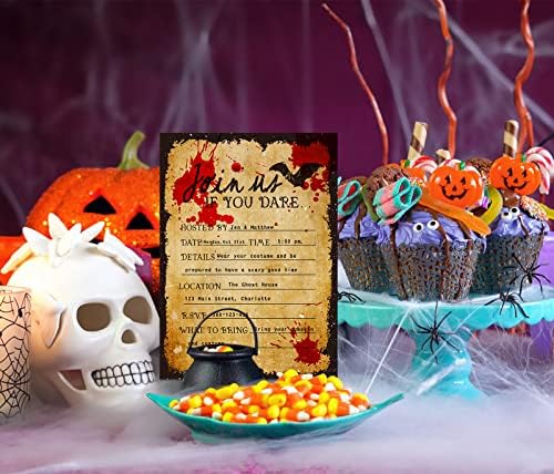 FLYAB Halloween Invitation Cards 12pcs with Envelopes