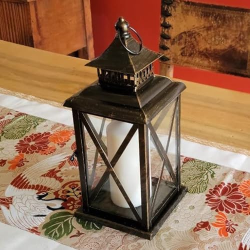 DECORKEY Decorative Candle Lanterns Black Indoor Outdoor
