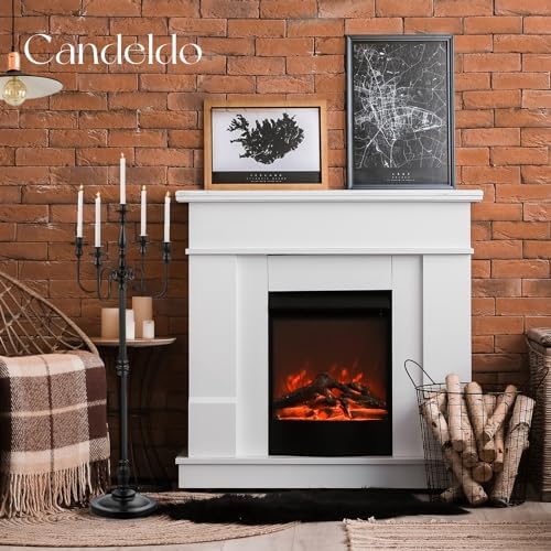 Candeldo 48 Inches Black Candelabra Set of 2