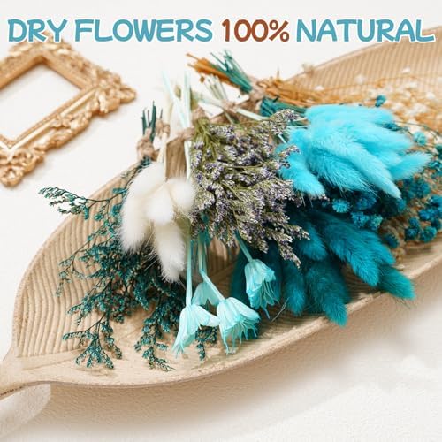 12 Pieces DIY Natural Dried Flower Set Blue