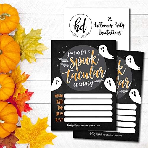 Hadley Designs 25 Ghost Halloween Party Invitations