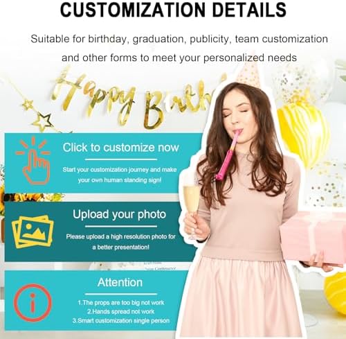 Custom Life Size Cardboard Cutout with Uploaded Photo - 6FT